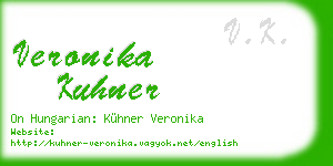 veronika kuhner business card