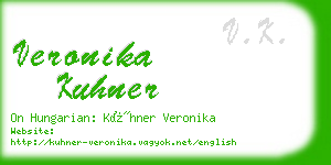 veronika kuhner business card